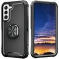 thumbnail image 6 of Samsung Galaxy S22 Plus Case with Ring Kickstand, Galaxy S22+ Case, Dteck Rugged Shockproof Anti-Drop Heavy Duty Protection, Rotating Ring Stand Fit Magnetic Car Mount Phone Case, Black, 6 of 8