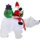 thumbnail image 4 of Papá Noel inflable, oso de lana, decoración para exteriores, interior, inflable, navideño, inflable, muñeco inflable para uso diario, 2 m,, 4 of 4