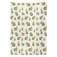 thumbnail image 3 of Ambesonne Watercolor Tablecloth Rectangular Table Cover, Furry Rabbits, 60"x84", Pale Brown Pale Yellow, 3 of 4