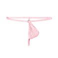 thumbnail image 2 of Tao Tao Men's See Through Thongs Underwear Lace Thongs G-Strings For Anniversary Pink M, 2 of 3