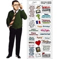 thumbnail image 1 of Jean Paul Sartre Quotable Notable - Die Cut Silhouette Greeting Card and Sticker Sheet, 1 of 4