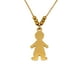 thumbnail image 1 of Collar con tag de niño de acero inoxidable con baño de oro MOLA Collar/niño/acero inoxidable baño de oro, 1 of 2