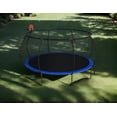 thumbnail image 2 of Ambifirner 14 FT Pumpkin Trampoline, Outdoor Trampoline with Basketball Hoop, Enclosure Net and Ladder, 2 of 8