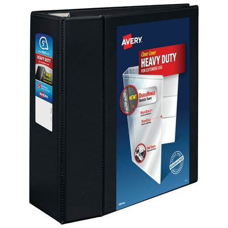UPC: 0077711796065 | Avery Heavy-Duty View 3 Ring Binder  5  One Touch EZD Rings  2.3/4.8  Spine  1 Black Binder (79606)