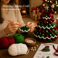 thumbnail image 5 of DIY Crochet Christmas Tree Kit – Handmade Holiday Decoration Set, Christmas Tree Crochet Kit, is A Christmas Gift for Handicraft Enthusiasts, 5 of 8