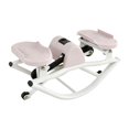 thumbnail image 1 of Stepper de equilibrio para ejercicios de piernas, máquina de entrenamiento de esquí simulada, stepper oscilante en forma de U, entrenamiento de cuerpo completo, pedal ergonómico de acero Rosa, 1 of 9