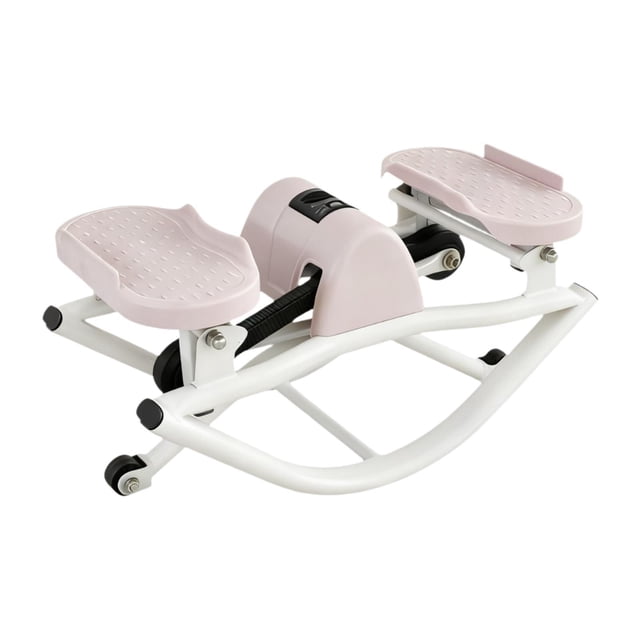 Stepper de equilibrio para ejercicios de piernas, máquina de entrenamiento de esquí simulada, stepper oscilante en forma de U, entrenamiento de cuerpo completo, pedal ergonómico de acero Rosa
