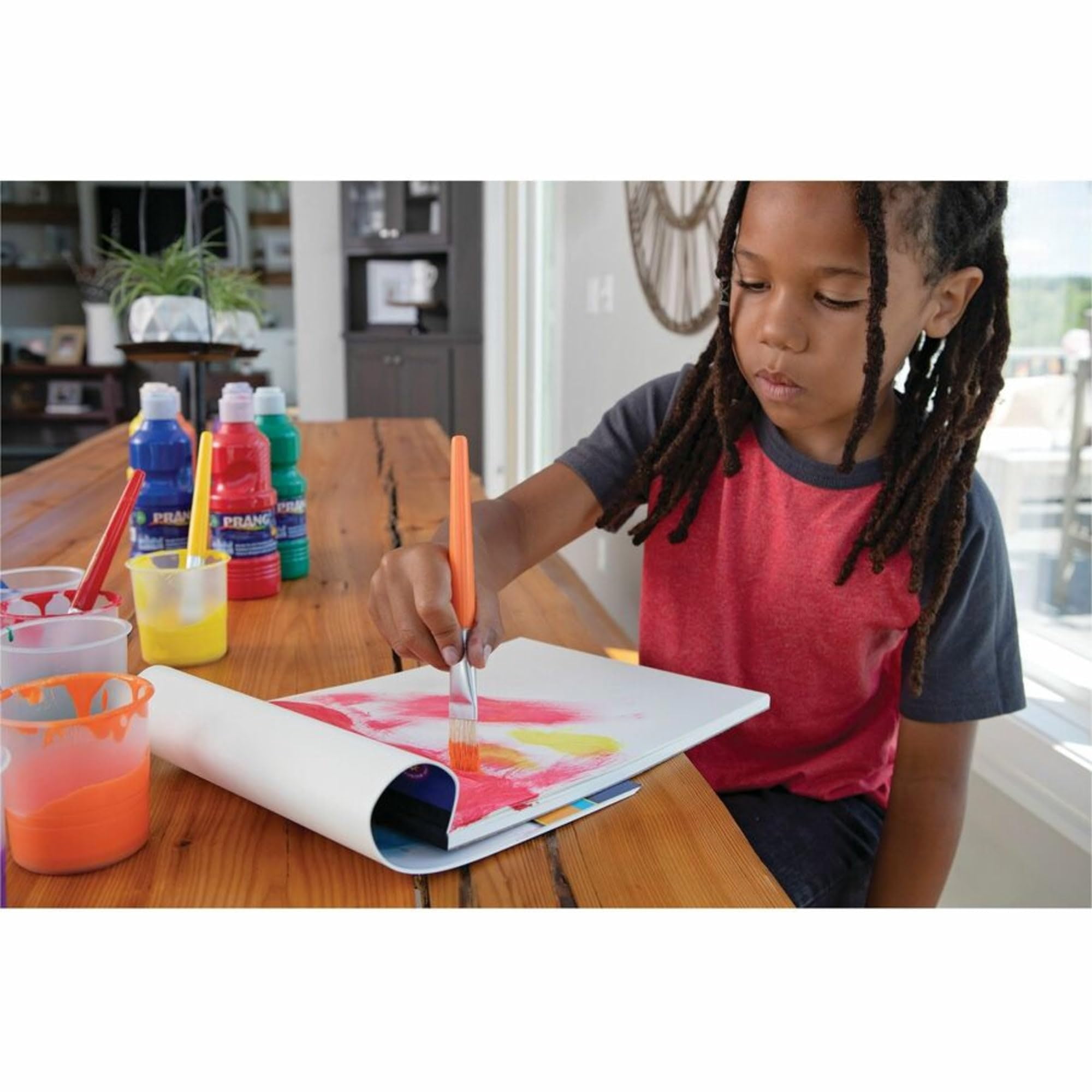 Prang Ready-to-Use Tempera Paint, 12 Assorted Colors, 16 oz, 12/Pack