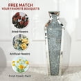 thumbnail image 6 of SHYFOY Tall Crushed Diamond Floor Vase Crystal Mirrored Flowers Vase Glass Vases for Home Decor, 6 of 8