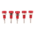 thumbnail image 2 of 5 conectores de ranura para poste de unión de montaje en panel con conector banana de 2 mm rojo, 2 of 7