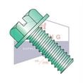 thumbnail image 2 of 1/4-20 x 3/8" Machine Screws | Slotted | Hex Washers Head | Steel | Zinc Green (Quantity: 4000), 2 of 3