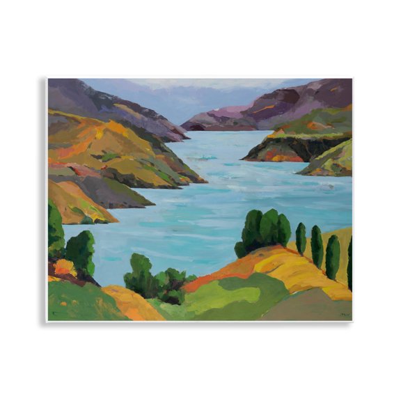 Stupell Industries Akaroa Sound Landscape Wall Plaque Art design by Jenny Wantuch, 11 x 14