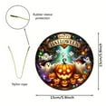thumbnail image 3 of Cadorn Halloween Acrylic Round Wall Decor - Pumpkin Ghost Wall Hanging for Indoor Outdoor Holiday Decoration, 3 of 7