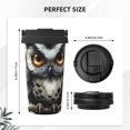 thumbnail image 3 of Goofa Whimsical Owl On Branch for Insulated Travel Coffee Mug Spill Proof Leak Proof 16 OZCoffee Tumbler Reusable Coffee Cups with Lids Thermos for Hot and Cold Drink, 3 of 8