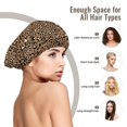 thumbnail image 6 of leopard cool print Silk Bonnet for Sleeping Women Men, Adjustable Elastic Satin Bonnet Bonnet for Sleeping, Soft Similar Silk Curly Cuteness Hair Bonnet for Sleeping, 6 of 7