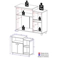 thumbnail image 2 of Alacena Mueble Organizador Cocina Hogar Moderno Con Puertas Alameda Moderno, 2 of 2