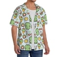 thumbnail image 2 of Honeii Frog With Sweet for Men's Short-Sleeved Button-Up Collared Shirt Featuring A Pocket, Perfect for Beach Vacations, And Travel Adventures.-4X-Large, 2 of 5