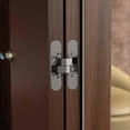 thumbnail image 2 of Heavy-Duty Door Hinges, Pair of 2, 180 Degree Opening, 40kg Capacity, Durable Zamak Material, 2 of 4