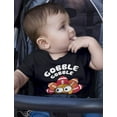 thumbnail image 3 of Tstars Turkey Shirt Toddler Infant Gobble Gobble Thanksgiving Shirts for Boys Girls 2T Black, 3 of 7