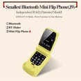 thumbnail image 1 of Mini Cell Phone Mini Flip Mobile Phone 0.66 Inch Screen Bluetooth Dialer Smallest Mobile Phone, 1 of 5