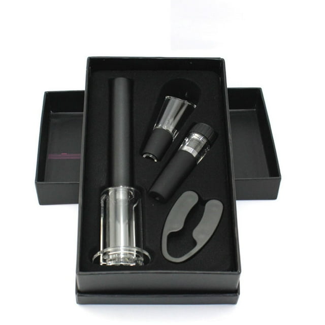 Sacacorchos de vino, regalo para los amantes del vino, más tapón de vino, decantador, vertedor y cortador de láminas Ormromra HMJM010