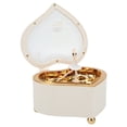 thumbnail image 4 of Lishi Exquisite Heart Shaped Mini Music Box - White Dancing Girl, Alice Song - Perfect Gift, 4 of 20