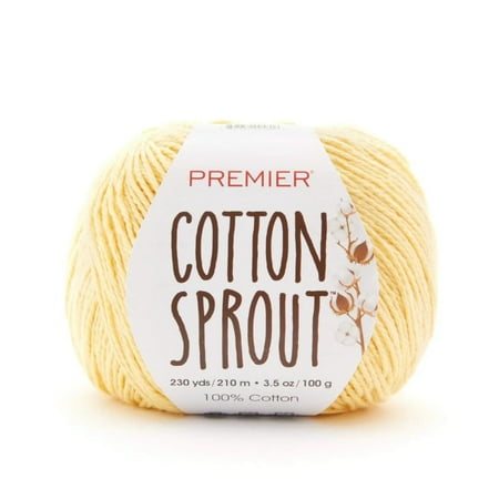 UPC: 0847652095806 | Premier Yarns Cotton Sprout Yarn-Yellow