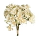 thumbnail image 2 of Artificial Jasmine Flowers Bouquet | 4 Stems Silk Floral Arrangement | Realistic Faux Cherry Blossom Decor | White Purple Blue Pink Yellow | 15.75in | Polyester | Home Wedding Event Table, 2 of 6