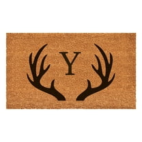 Antler Monogram Doormat, 24" x 36" (Letter Y)