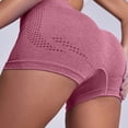 thumbnail image 2 of RKSTN Women’s Yoga Shorts Spring Summer Solid Color High Waisted Butt Lifting Tummy Control Fashionable Tight Fitting Lightweight Fitness Gym Nude Feel Booty Shorts, 2 of 5