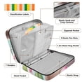 thumbnail image 4 of Haosy Accordion File Organizer Zipper Binder 500 Sheet 6-Tab Expanding File Folder Multi-Pocket 1.2 Inch 3 Ring Cute Sloth with Ice Cream, 4 of 7