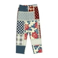 thumbnail image 4 of Fotbe Patchwork In Country Style Women's Pajama Pants,Sleepwear Pants,Pj Bottoms Drawstring And Pockets-Medium, 4 of 9