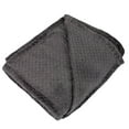 thumbnail image 3 of Plush Textured Waffle Knit 60”L x 50”W Lightweight Reversible Microfiber Sherpa Throw Blanket for Adults, Kids, Pets, Beds, Couches and Loveseats in Charcoal Gray, 3 of 9