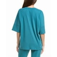 thumbnail image 2 of N Natori womens  Tranquility V-Neck Top, l, Blue, 2 of 3