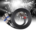 thumbnail image 4 of Cable r c a a xlr, cable de conexión de 1,5 m conector de cable de audio r c a macho a xlr macho cable adaptador de audio línea de audio con cable de pvc de doble para para para, 4 of 7