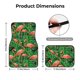 thumbnail image 5 of Fotbe Flamingo Juego de 4 Tapetes para Auto con Estampado – Alfombrillas de Goma Reforzada, Diseño Antideslizante, Protección para Todo el Año – Vehículos, Autos, Camionetas y SUVs, 5 of 7
