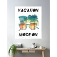 thumbnail image 2 of Bloom Theory Vacation Mode On With Double Sunglasses Poster Wall Art, Modern Wall Decor, 12x18 UNFRAMED, 2 of 3