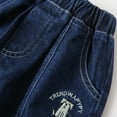 thumbnail image 3 of WOYY Toddler Boys Elastic Waist Denim Shorts Embroidery Casual Summer Shorts, Sizes 1-7, 3 of 8