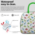 thumbnail image 3 of Womens White Cartoon Dinosaurs Pattern Lunch Box for Work,Insulated Lunch Bag for Women,Loncheras Para Mujer,Leakproof Adult Lunch Bag for Work,Beach,Travel,Picnic,Camping, 3 of 7