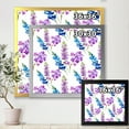 thumbnail image 4 of Designart 'Purple and Pink Floral Pattern' Traditional Framed Art Print, 4 of 4