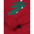 thumbnail image 5 of Sweaters for Women Ugly Christmas Sweater Crew Neck Long Sleeve Cute Funny Holiday Chrismas Tree Print Cable Knit Pullover Sweater Alsol Lamesa, 5 of 6