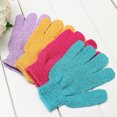 thumbnail image 4 of Yesbay 1PCS Shower Exfoliating Body Scrub Glove Dead Skin Removal Massage Spa Bath Mitt-Random, 4 of 7