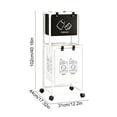 thumbnail image 3 of Amzcrzy Plastics Storage Basket Multi Tiered Laundry Hamper with Sorting Bins Space-Saving Clothes Organizer for Bathroom Laundry Room Balcony Multi Compartment Dirty Clothes Storage Rack, 3 of 6