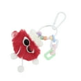 thumbnail image 5 of Unique Bargains 1 Pc Fashion Cartoon Chain Coal Ball Handbag Charm Bag Accessories Red, 5 of 5