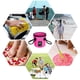 thumbnail image 5 of Yuarrent Cubo de agua plegable de PVC, resistente al agua, lavabo, senderismo, de coches, contenedor organizador con asa, accesorios Pescar Rosa 20L Yuarrent OD022092-10, 5 of 6