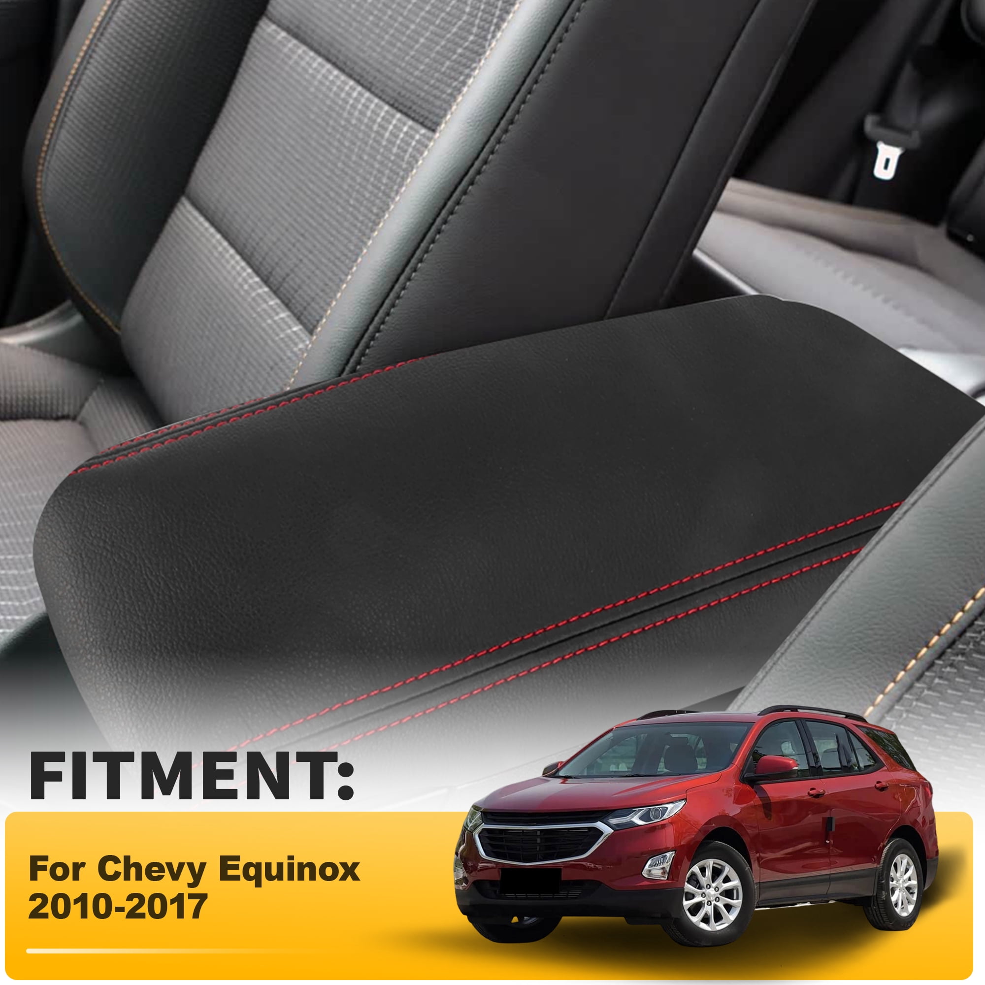 Unique Bargains Car Center Console Lid Armrest Cover for Chevy Equinox 10-17