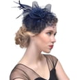 thumbnail image 2 of Ladies Vintage Tea Party Hat Party Prom, Vintage Style Mesh Headdress, Bridal Headpiece, 2 of 8