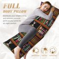 thumbnail image 4 of Body Pillow Cover - Soft Body Pillow Pillowcase, bookshelves vintage print Breathable Long Body Pillow Case Cover with Invisible Zipper 20x60in, 4 of 5