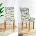 thumbnail image 3 of Yayeee 4 Pack Dining Chair Covers Stretch Parson Chairs Slipcovers Seat Protector, Snowy Mountains, 3 of 6