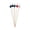 Assorted, variant on BambooMN Party Dice Toppers for Appetizers Cocktails Burgers Bamboo Skewer Picks - 3.9" (10cm) - White - 100 Pieces
